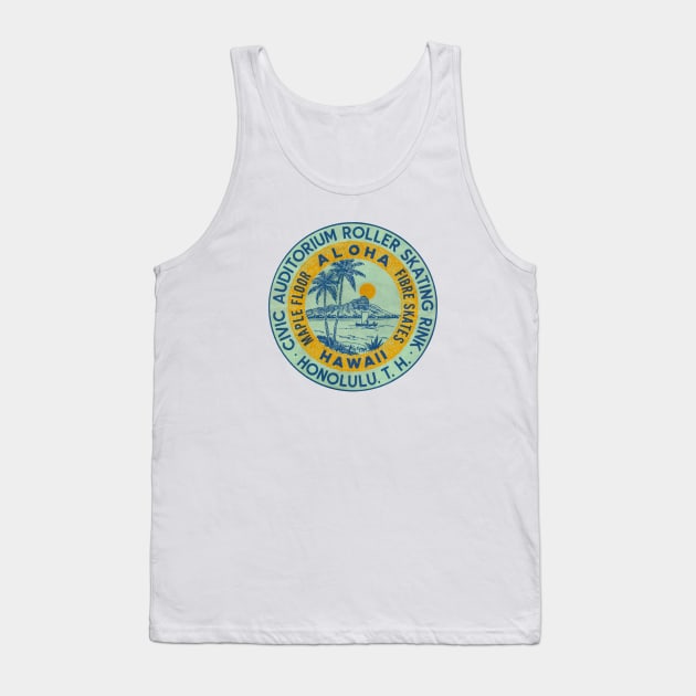 1950's Roller Skate in Hawaii Tank Top by historicimage